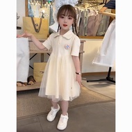 Girls Dress All-Match New Style Children Summer Dress Girls Summer Dress Children Clothing POLO Dres