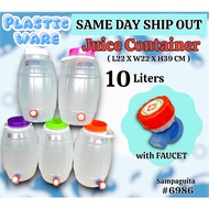 ( 6986 ) CIRCLE JUICE CONTAINER WATER JUGWITH FAUCET PALAMIGAN