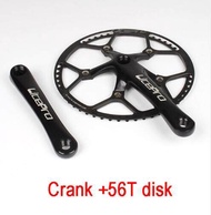 Liteproชุดข้อเหวี่ยงจักรยานIntegrated Single Crankset Crank 45T 47T 53T 56T 58T BCD 130Mmสำหรับจักรย