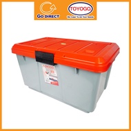 TOYOGO 42L RV Big Storage Box with Wheels Tough Large Space Plastic Container Home Office(8705)Bekas