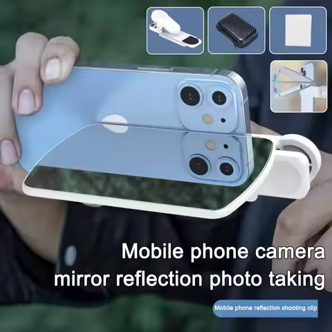 Adjustable Sky Reflection Mirror for Instagram TikTok, Photo Reflector Attachment for All Smartphone