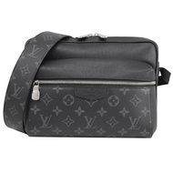 Louis Vuitton LV M30233 OUTDOOR 黑老花拼接肩斜背郵差包