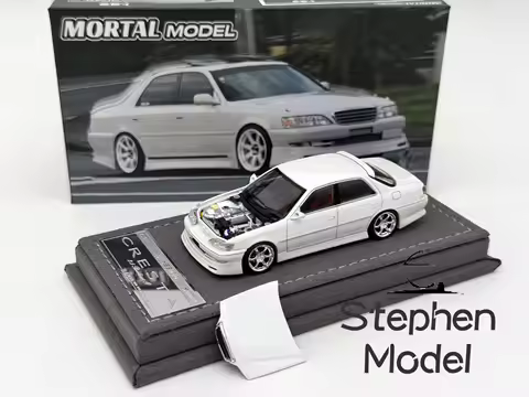 MORTAL 1:64 CRESTA JZX100 Foshan Exclusive White Collection Edition Diecast Car Model
