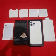 dus box iphone 13 pro max original 100% copotan ibox lengkap manual book warna silver