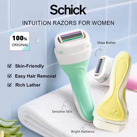 Schick Intuition Razors for Women,Lightweight Handle,Flexible Head Design,Comfortable Pressure,Fine 