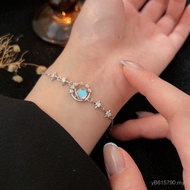 Hold Heng Niche Inlaid Girlfriend Bracelet Fashion Hand Jewelry Pure Silver Mori Series Moonstone Pl
