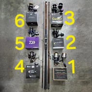 SET PANCING PANTAI (Joran Hyou Tripple 12/13/14 Kaki➕️Mesin Long Cast)