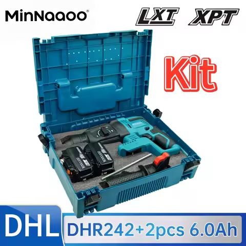 DHR242 18V Brushless Cordless Rotary Hammer Drill 24mm Concrete 4700 IPM 3-Mode Heavy Duty Professio