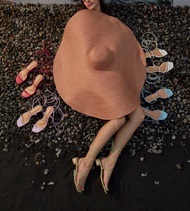 Flynn - Okinawa Out of Quarantine Collection รองเท้าส้นไม้ 1 นิ้ว สายพัน นุ่มมาก (รองเท้าไซส์ 34 รอง