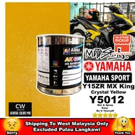 [ Crystal Yellow Y5012 ] Yamaha Y15ZR MX King Cover Set High Quality Paint CW Aikka DIY Aerosol Spra