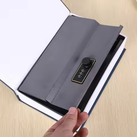 Secret Storage Metal Book Money Box Hollow Book Combination Lock Secret Safe Simulation Security Saf