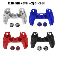 Silicone Joystick PS5 PlayStation 5 Gamepad Cover Case PS5 + 2 Cap For PS5 Controller Game