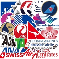 55 Airline Company Logo Travel Luggage Stickers for Suitcases and Carry-On Bags