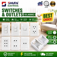 SHUTA Classic Switch&Outlet 1gang 2gang 3gang Switch Switch Socket