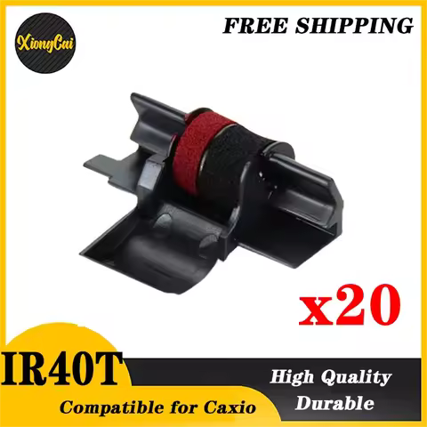 20PCS 500PCS 1000PCS Black/Red IR40T IR-40T Ink Roller Compatible Printer Ribbon for casio FR 2550 2