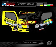 Stiker truk Canter stiker decal Full Kepala canter Stiker full body kepala canter costum