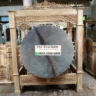Bedug Masjid Ukir kayu Jati perhutani asli jepara