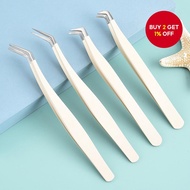 Eyelash Extension Tweezers Professional Set Tools Gold Feather Clips Beginner Eyelash Extension