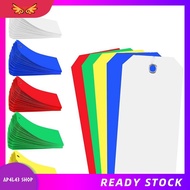 [ap4l43.] 500 Pieces 4 3/4Inch X 2 3/8Inch Plastic Shipping Tags Colorful Blank Labeling Tags Waterp