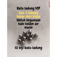 Batu ladung VIP Special lubang besar dari biasa , 10 biji batu ladung , Batu Saiz 2 untuk buat mata 