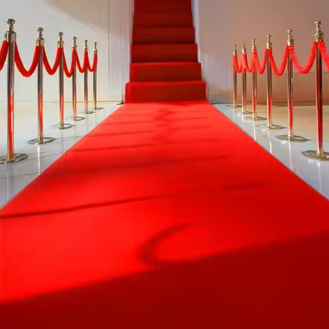 Holiday Decorations Red Corridor Runner Activity Carpet Runner Runway Carpet Used for Ceremony, Part