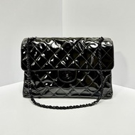 （超稀有雙面版本🌹） Chanel CF30 Jumbo “so black” 全黑經典包