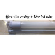 LED T8 GLASS TUBE 2 FEET/ 4 FEET 10W / 22W / 30W WITH CASING EXTRABRIGHTNESS