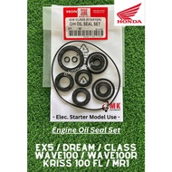 (STARTER) Engine OIL SEAL Complete Set Honda EX5 Hi Power Dream Class 1 Wave100 Wave100R KRISS100 KR