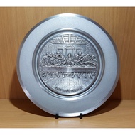 Pewter 3D The Last Supper Round Plate PP3011