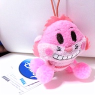 7CM Cute Japan Disney Alice In Wonderland Pink Cheshire Cat With Pom Pom Feet Soft Toy Plush Sega Pr