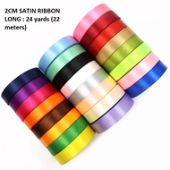 * * [22M] 2CM Satin Ribbon Flower Bouquet Decoration Birthday