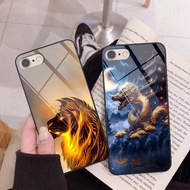 Iphone 6 / 6s / 6 plus / 6s plus Super Beautiful Phoenix Dragon Glass Case, Very Cool, Full Of Power