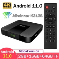 กล่องอัจฉริยะ TX3 4G 2GB 16GB 11.0 HD 4K H313 Allwinner S Dual WiFi 4G 5G 2G 64G TX เครื่องเล่นสตรีม