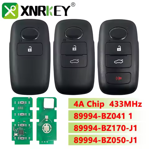 XNRKEY Smart Remote Car Key Fob For Toyota Raize Rocky Yaris Cross 433Mhz 4A Chip 89994-BZ041 1 8999