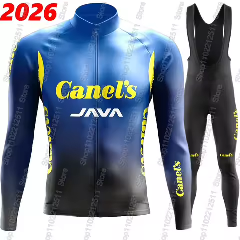 Java Cycling Jersey 2026 Set Clothing Suit Mens Canel's Team Long Sleeve MTB Bike Road Pants Bib Rop