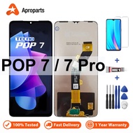 For Tecno Pop 7 Pop7 Pro BF6 BF7 LCD Display Touch Screen Digitizer Panel Assembly Replacement