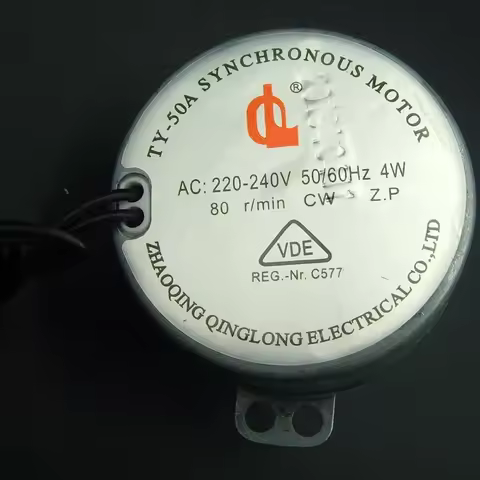 1Pcs TY-50A barber shop turn lamp small motor, 4W 80r/min hairdressing turn lamp dedicated synchrono