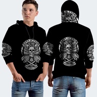 Fullprint Affliction Hoodie Jacket, Polyester Jersey Material