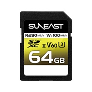 SUNEAST SDXC Card [V60] UHS-II Max R 280MB/s U3 4K UHD ULTIMATE PRO 64GB / 128GB / 256GB / 512GB / 1