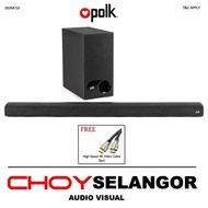 Polk Audio Signa S3 Universal TV Sound Bar and Wireless Subwoofer System + Free Gift