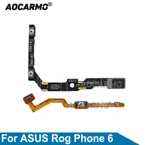 Aocarmo For ASUS ROG Phone 6 ROG6 Power On off + Volume Bottons Flex Cable Repair Replacement Part