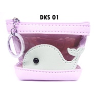 Cute Whale & Bunny Coin Purse (DKS) coin pouch small pouch cute pouch coin purse small pouch
