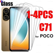 SGP ไฮบริด1-4ชิ้นกระจกนิรภัยสำหรับ C71 Poco Xiaomi ปกป้องหน้าจอ PocoC71 Poco Little C 71 71C 4G 6.88