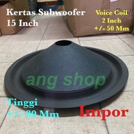 ELEKTRONIK AUDIO WE 1610KERTAS DAUN CONUS SPEAKER SUBWOOFER 15 INCH 15