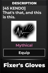 ♠️Orlando Furioso/Fixer’s Gloves♠️ Ultra Skill Type Soul Roblox