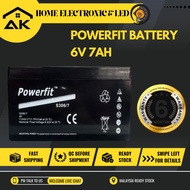 6v 7ah Rechargeable Battery Autogate Toys Sealed Lead Acid Battery ( 6month Warranty)