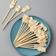 Disposable Bamboo Skewers,Cute Cartoon Bamboo Skewers,Materials for Making Rock Sugar Hawthorn