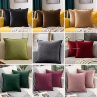 Sofa cushion cover 30x30 40x40 45x45 50x50 60x60 plain premium suede material cushion pillow