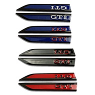 2pcs/set Metal Car Side Fender Bumper Strip Protective Sticker for Volkswagen VW GTI Golf 2 3 4 5 6 