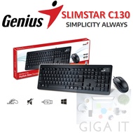 Genius Model SlimStar C130 Combo Keyboard + Mouse Wired USB Cable: Thai/ENG 3 Year Warranty